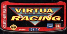 Cartridge artwork for Virtua Racing on the Sega Nomad.