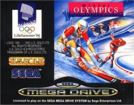 Cartridge artwork for Winter Olympics: Lillehammer '94 on the Sega Nomad.