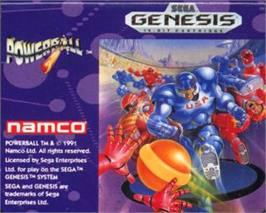 Cartridge artwork for Wrestleball on the Sega Nomad.