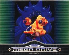 Cartridge artwork for Zero Wing on the Sega Nomad.