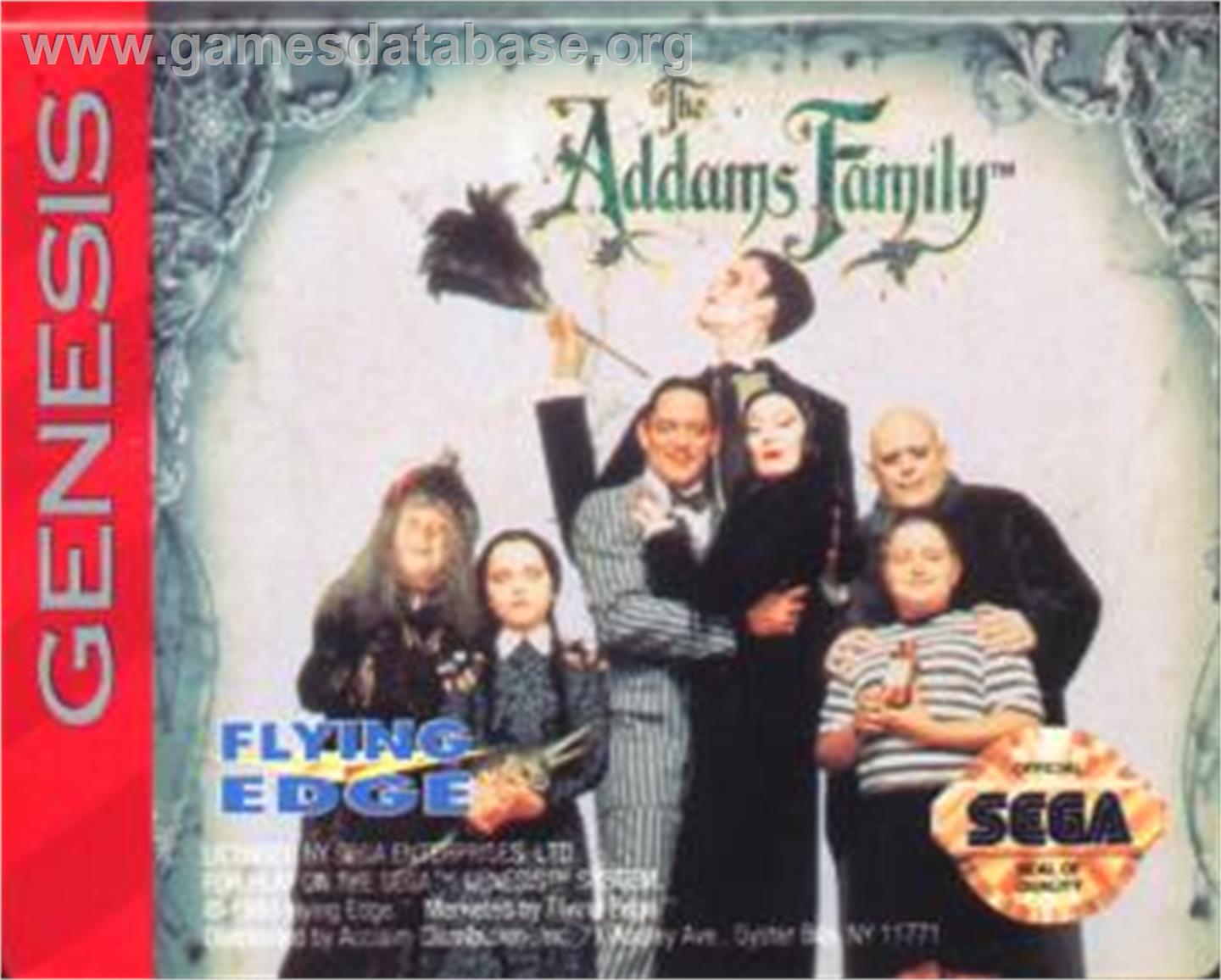Addams Family, The - Sega Nomad - Artwork - Cartridge