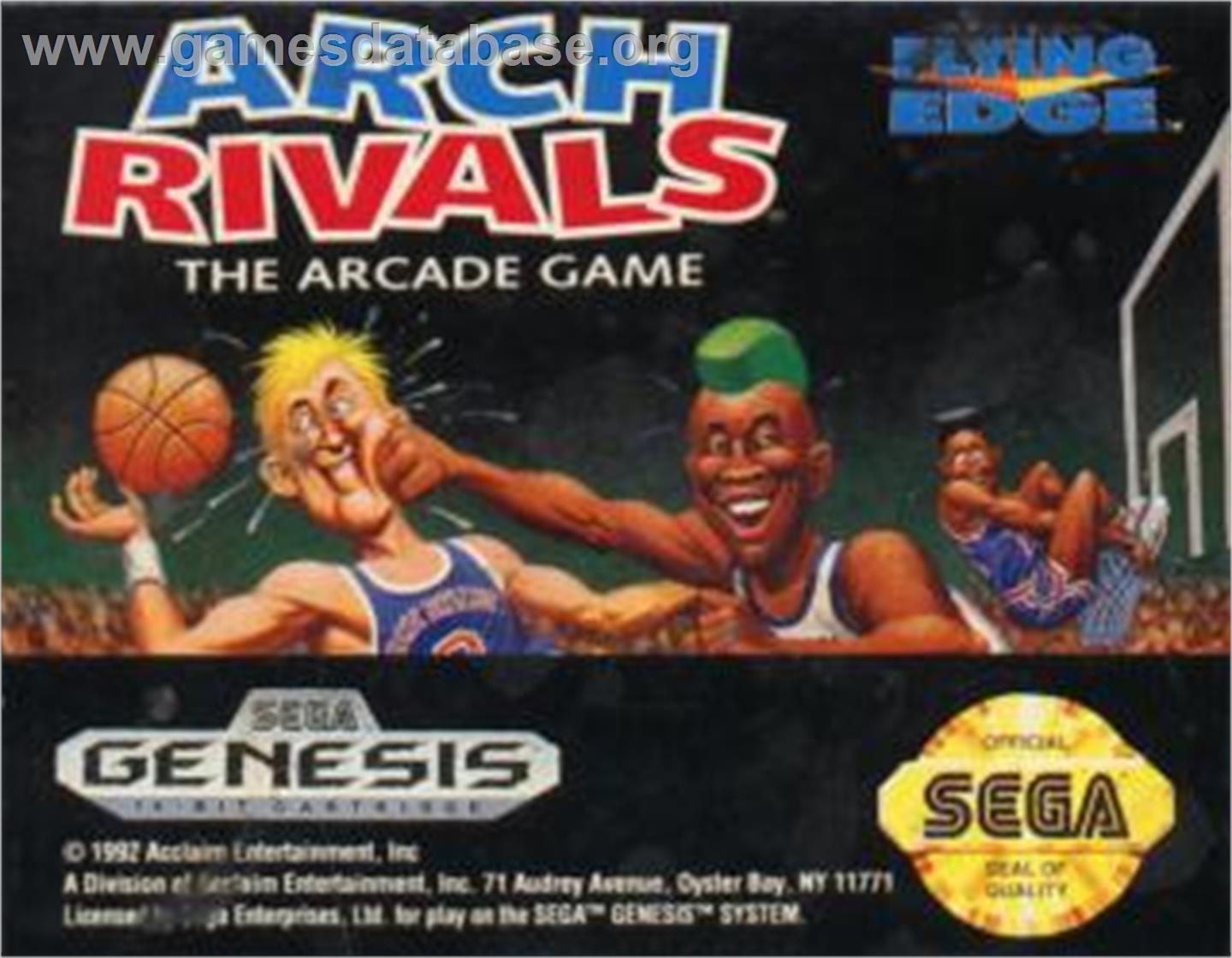 Arch Rivals - Sega Nomad - Artwork - Cartridge