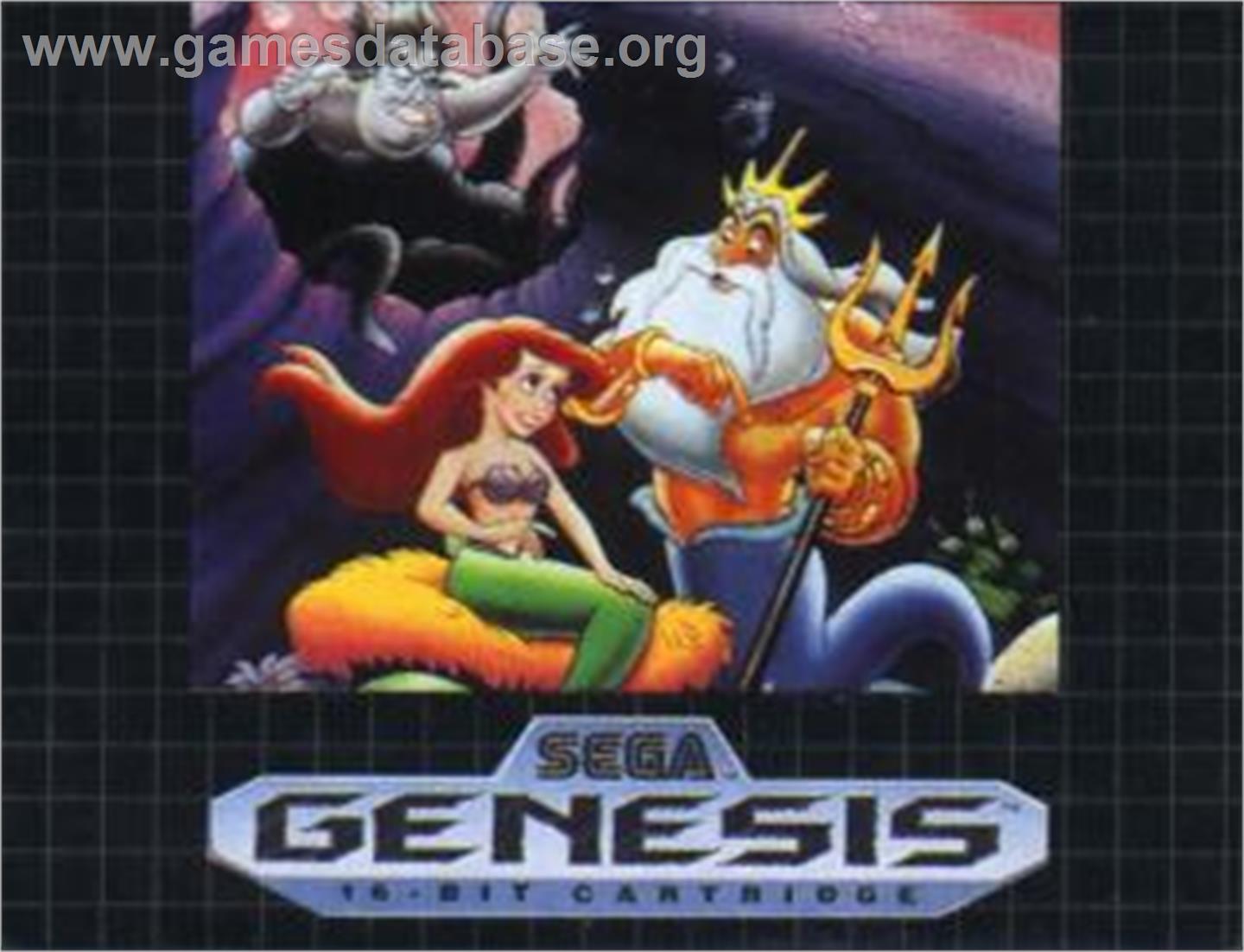 Ariel - The Little Mermaid - Sega Nomad - Artwork - Cartridge