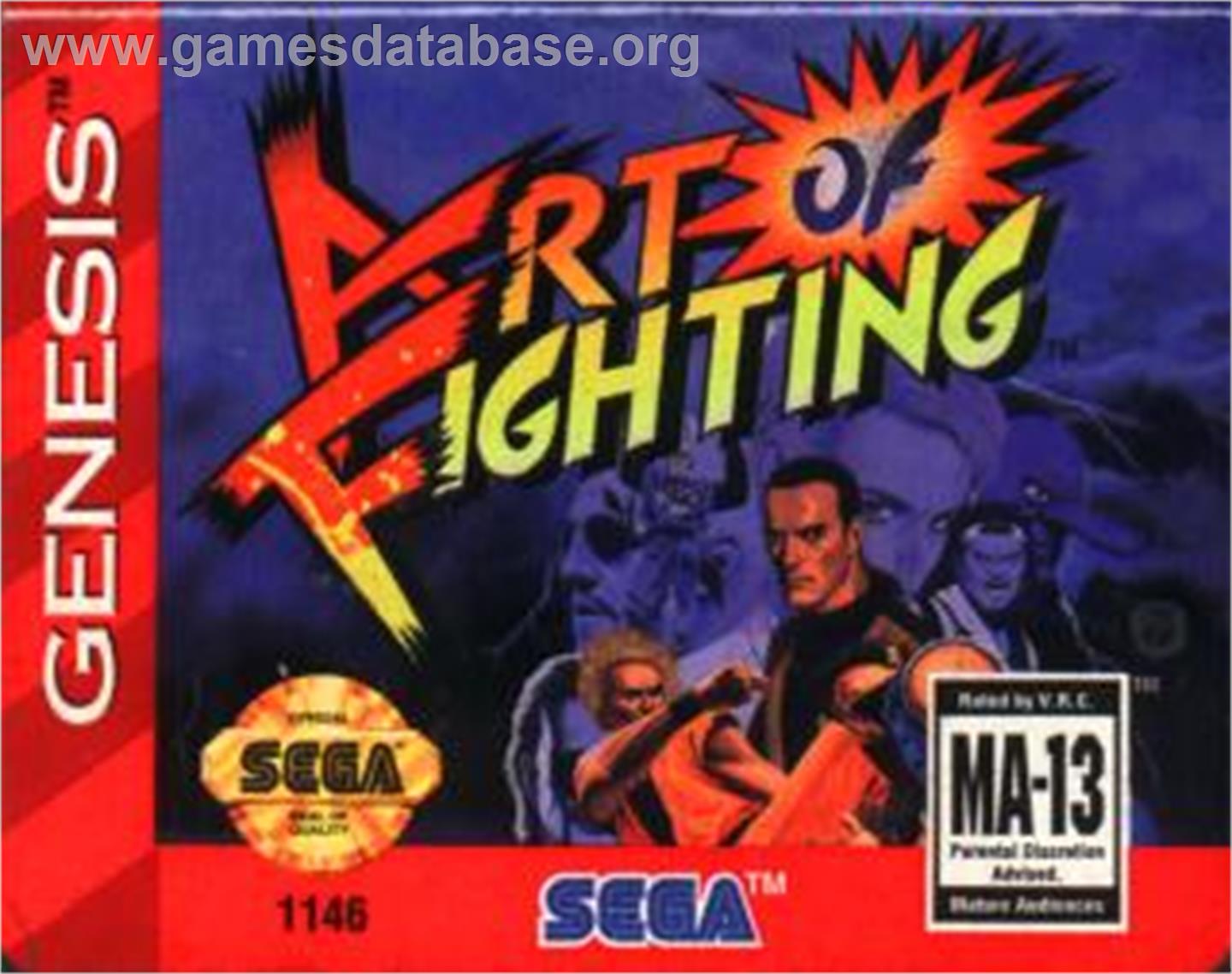Art of Fighting / Ryuuko no Ken - Sega Nomad - Artwork - Cartridge