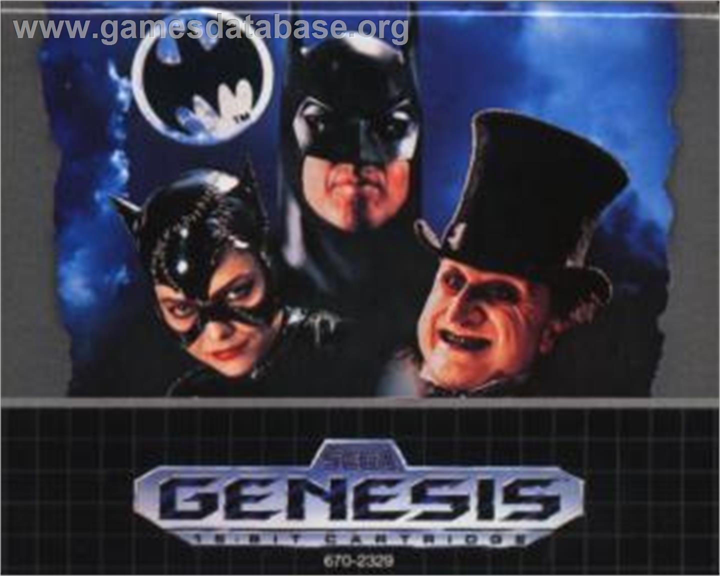 Batman Returns - Sega Nomad - Artwork - Cartridge