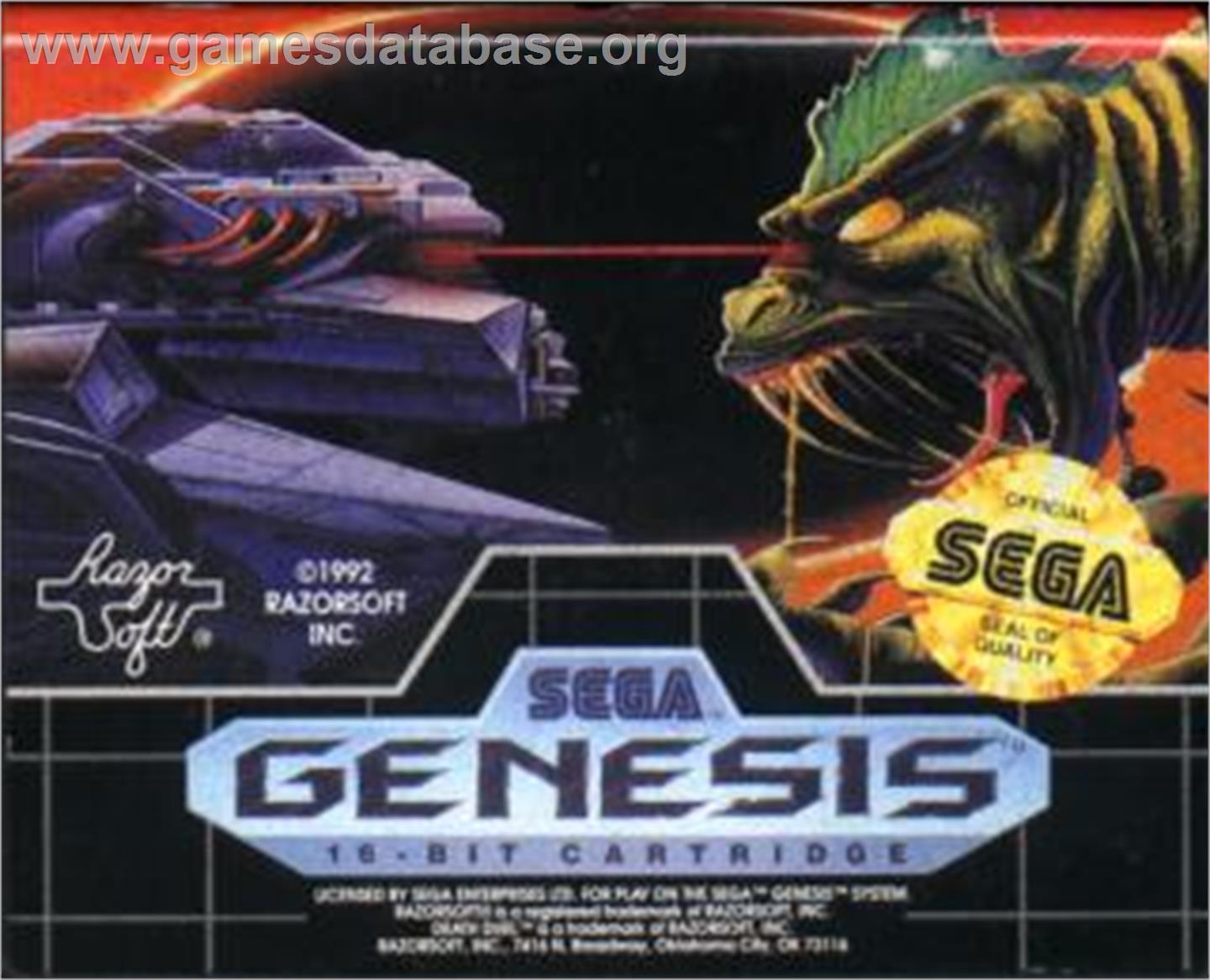 Death Duel - Sega Nomad - Artwork - Cartridge