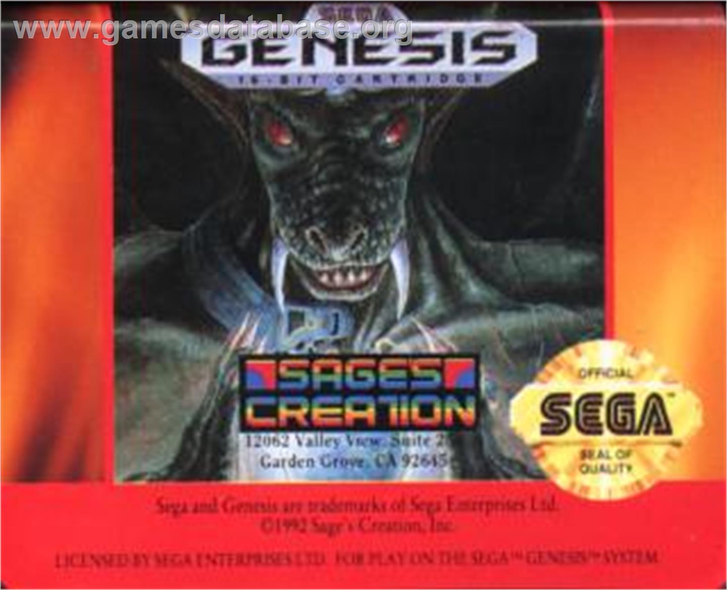 Devilish - Sega Nomad - Artwork - Cartridge