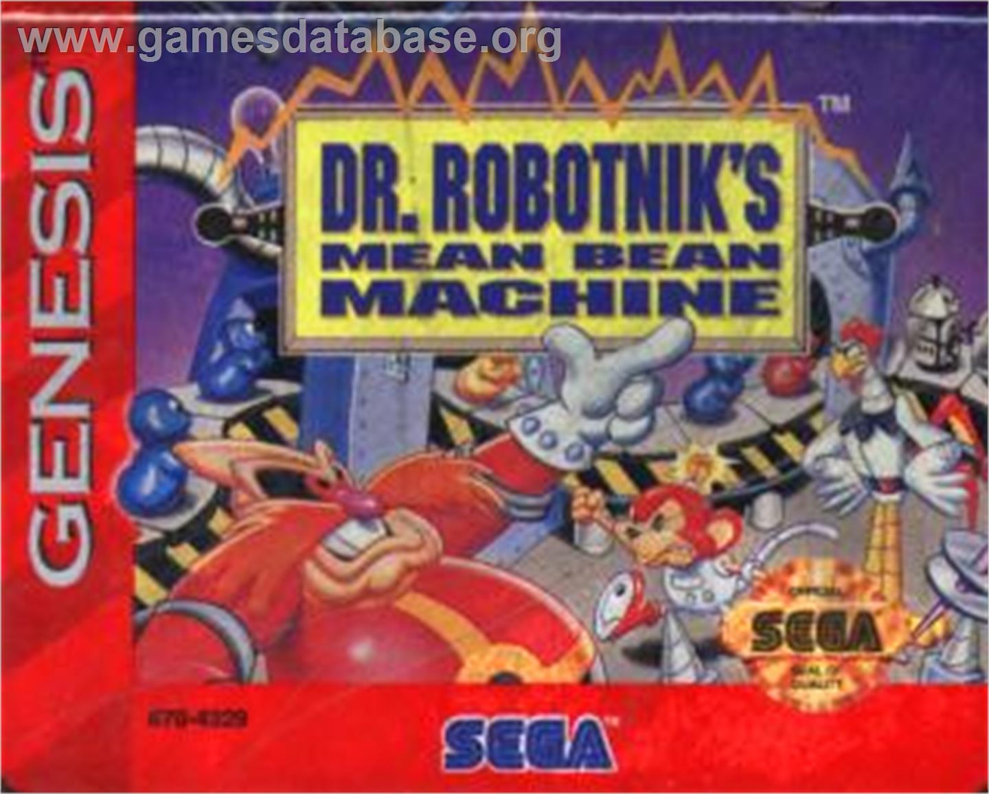 Dr. Robotnik's Mean Bean Machine - Sega Nomad - Artwork - Cartridge