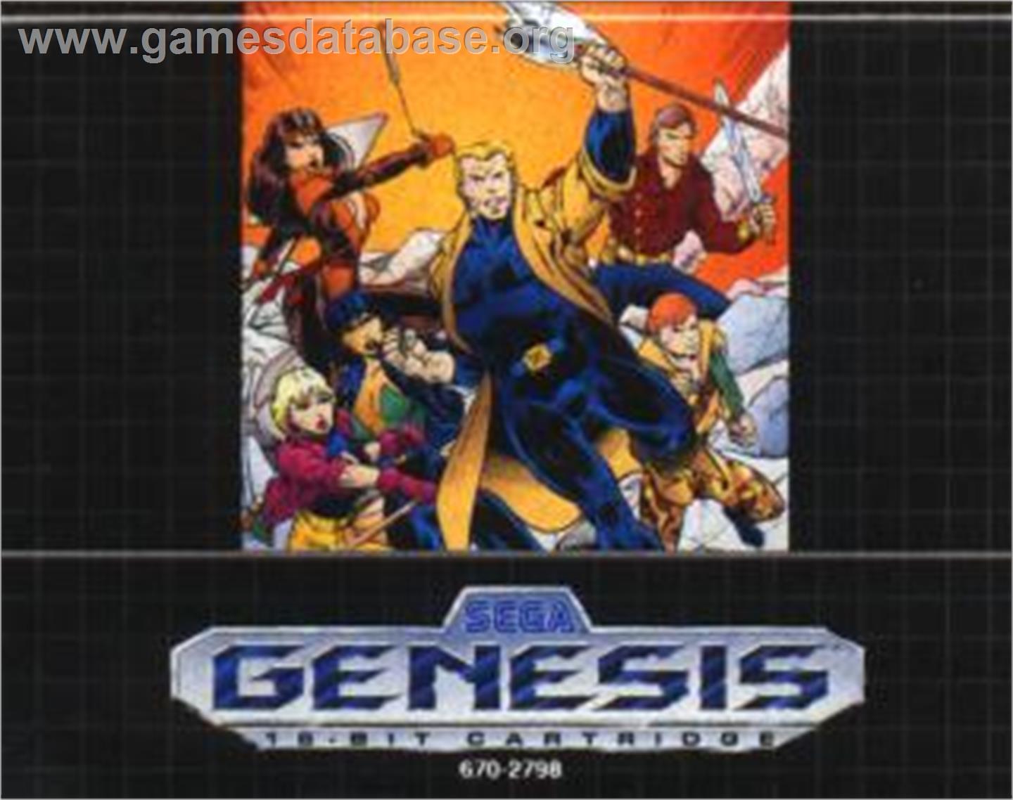 Ex-mutants - Sega Nomad - Artwork - Cartridge