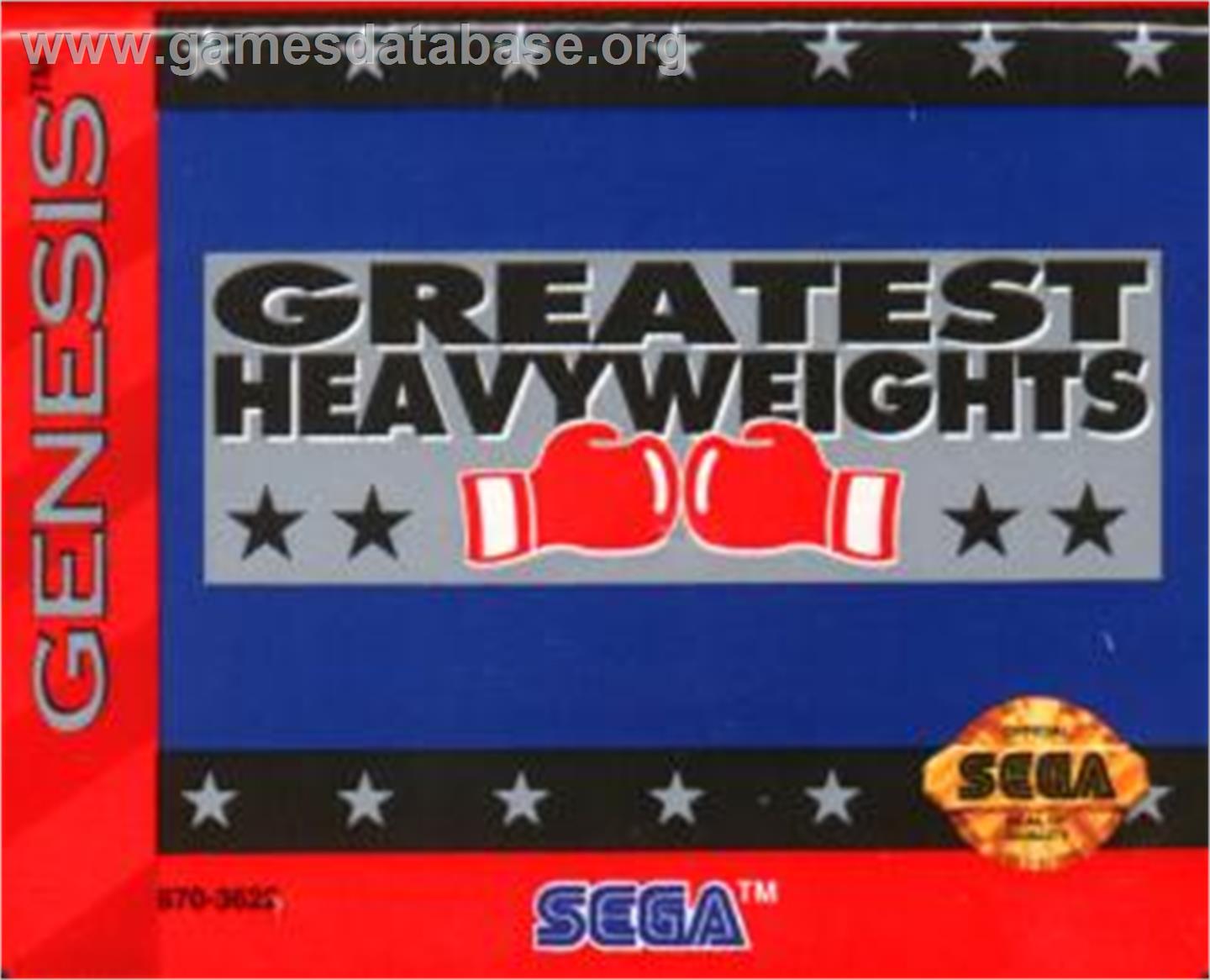 Greatest Heavyweights - Sega Nomad - Artwork - Cartridge