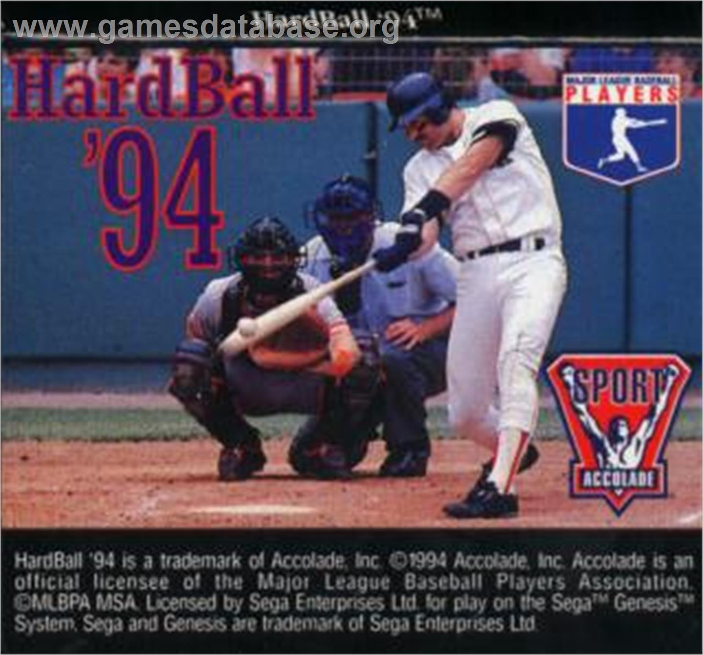 HardBall 4 - Sega Nomad - Artwork - Cartridge