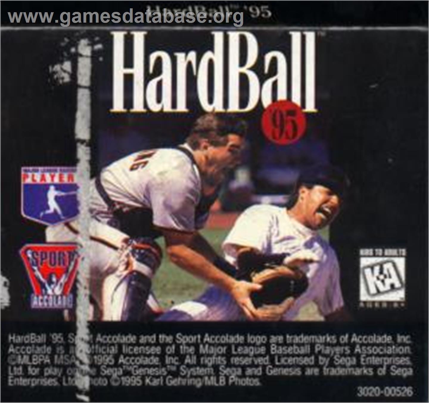 HardBall 5 - Sega Nomad - Artwork - Cartridge