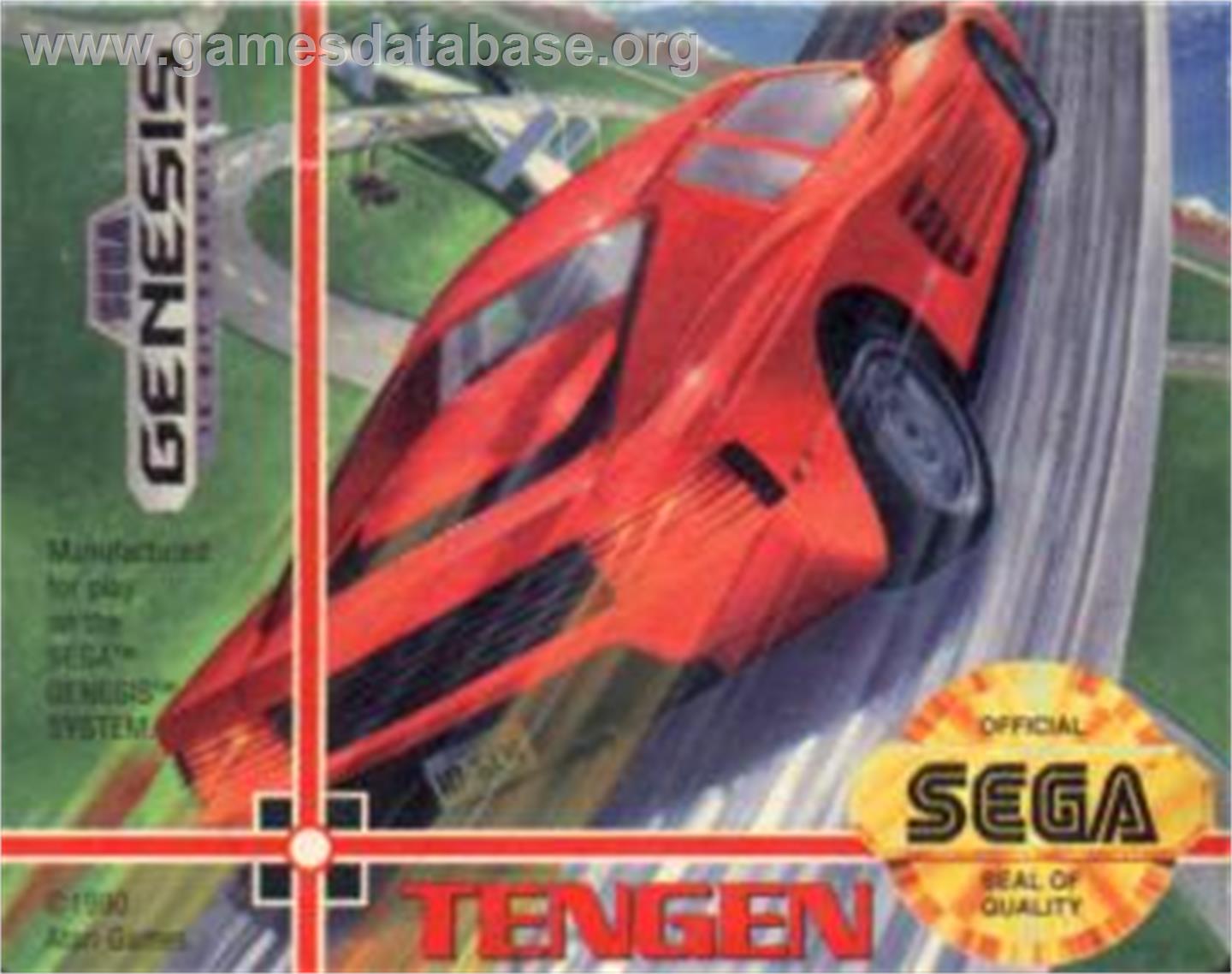 Hard Drivin' - Sega Nomad - Artwork - Cartridge