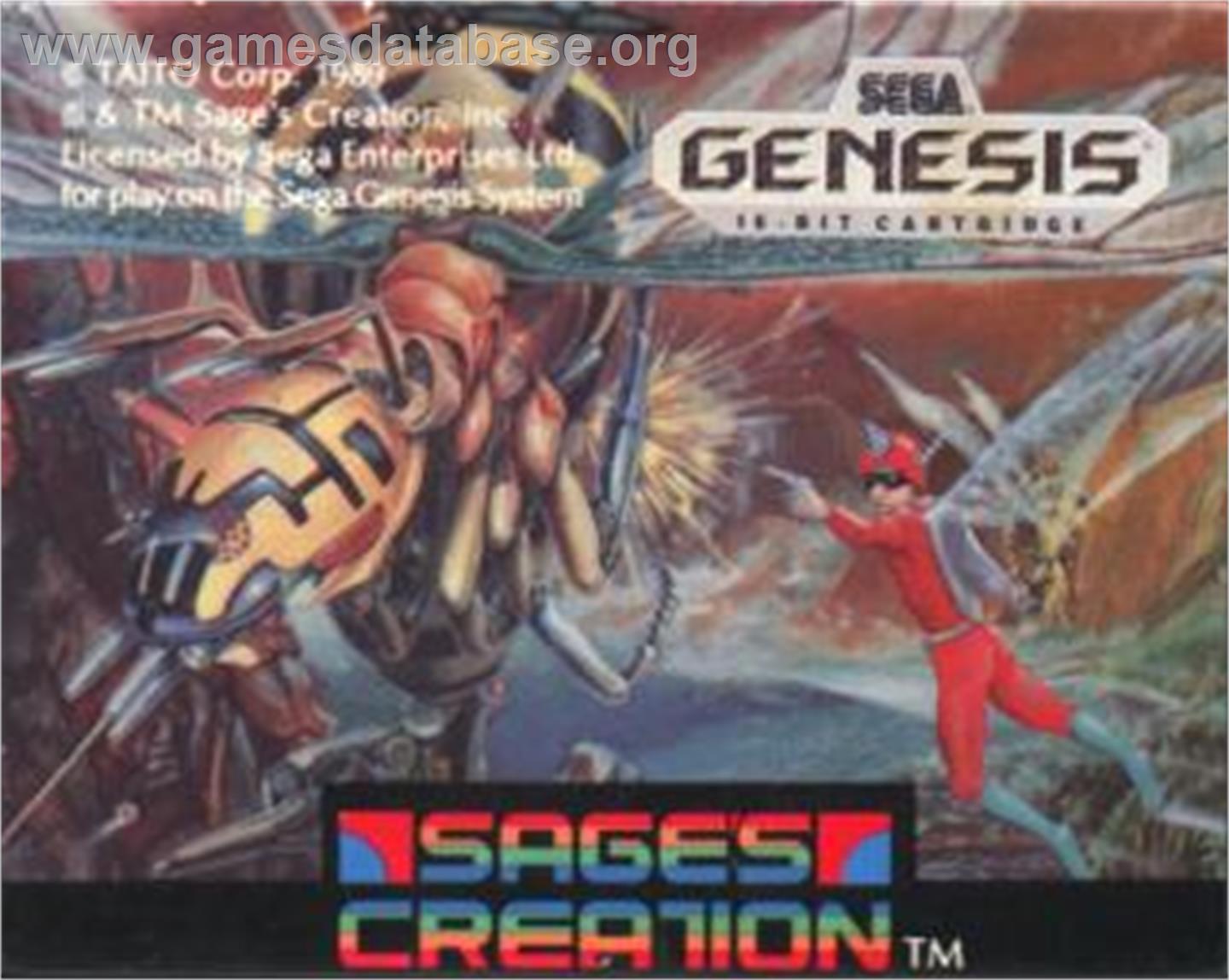 Insector-X - Sega Nomad - Artwork - Cartridge