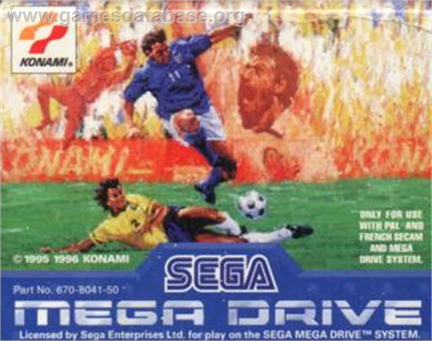 International Superstar Soccer Deluxe - Sega Nomad - Artwork - Cartridge