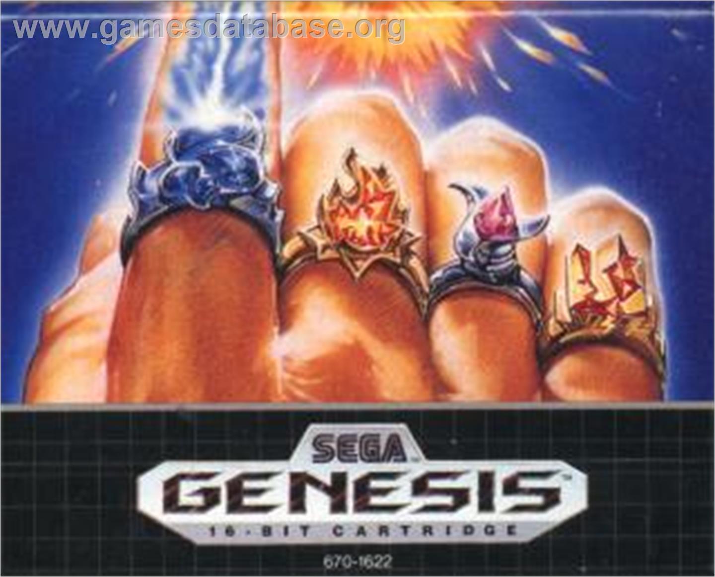 Jewel Master - Sega Nomad - Artwork - Cartridge