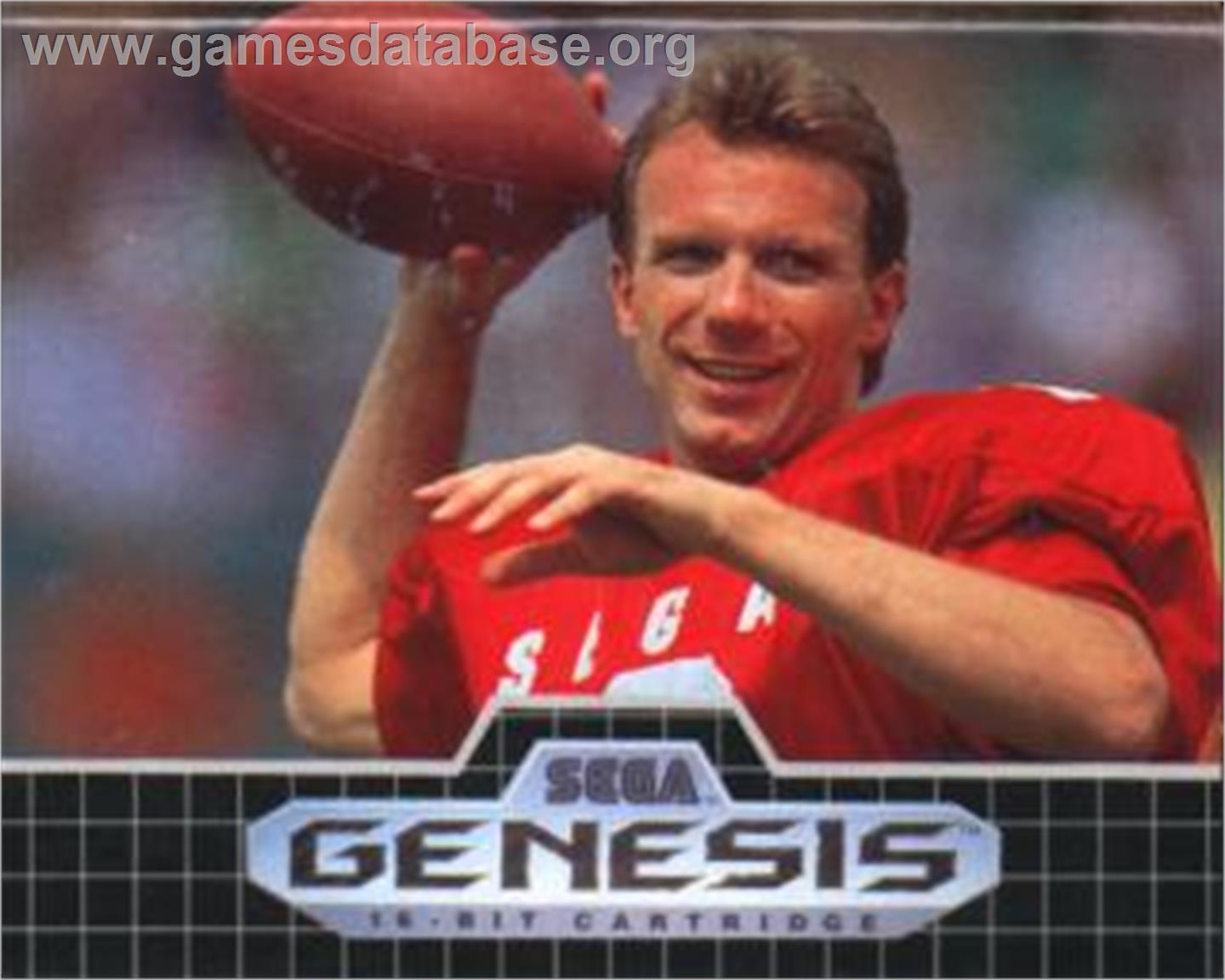 Joe Montana Football - Sega Nomad - Artwork - Cartridge
