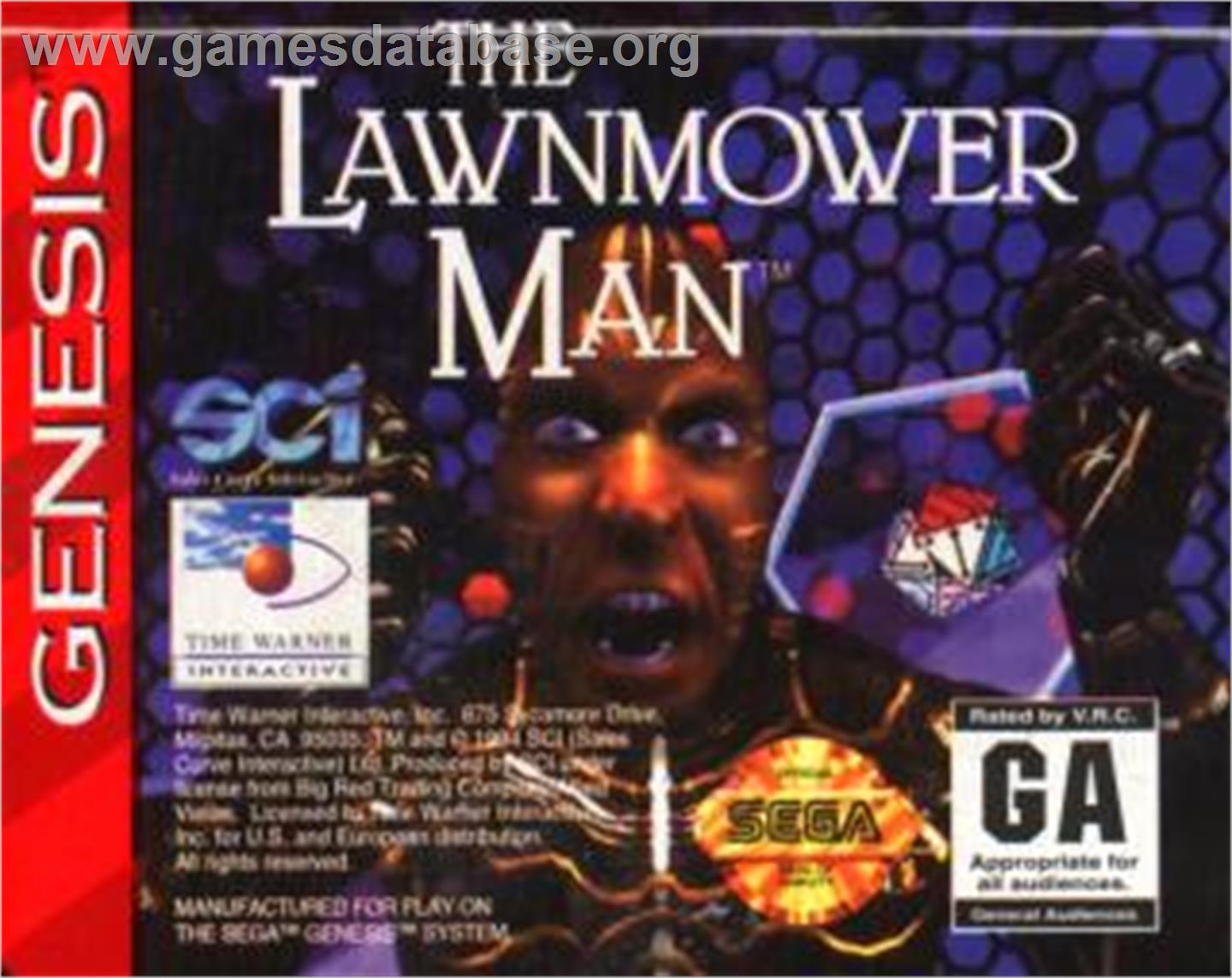 Lawnmower Man, The - Sega Nomad - Artwork - Cartridge