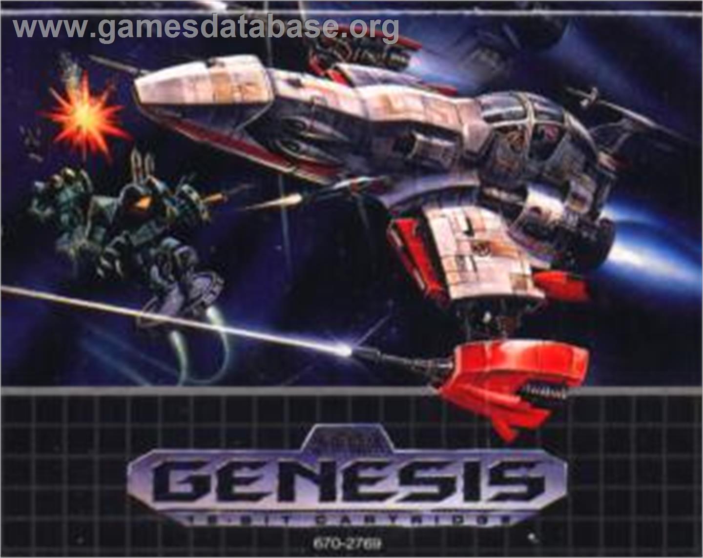 Lightning Force: Quest for the Darkstar - Sega Nomad - Artwork - Cartridge