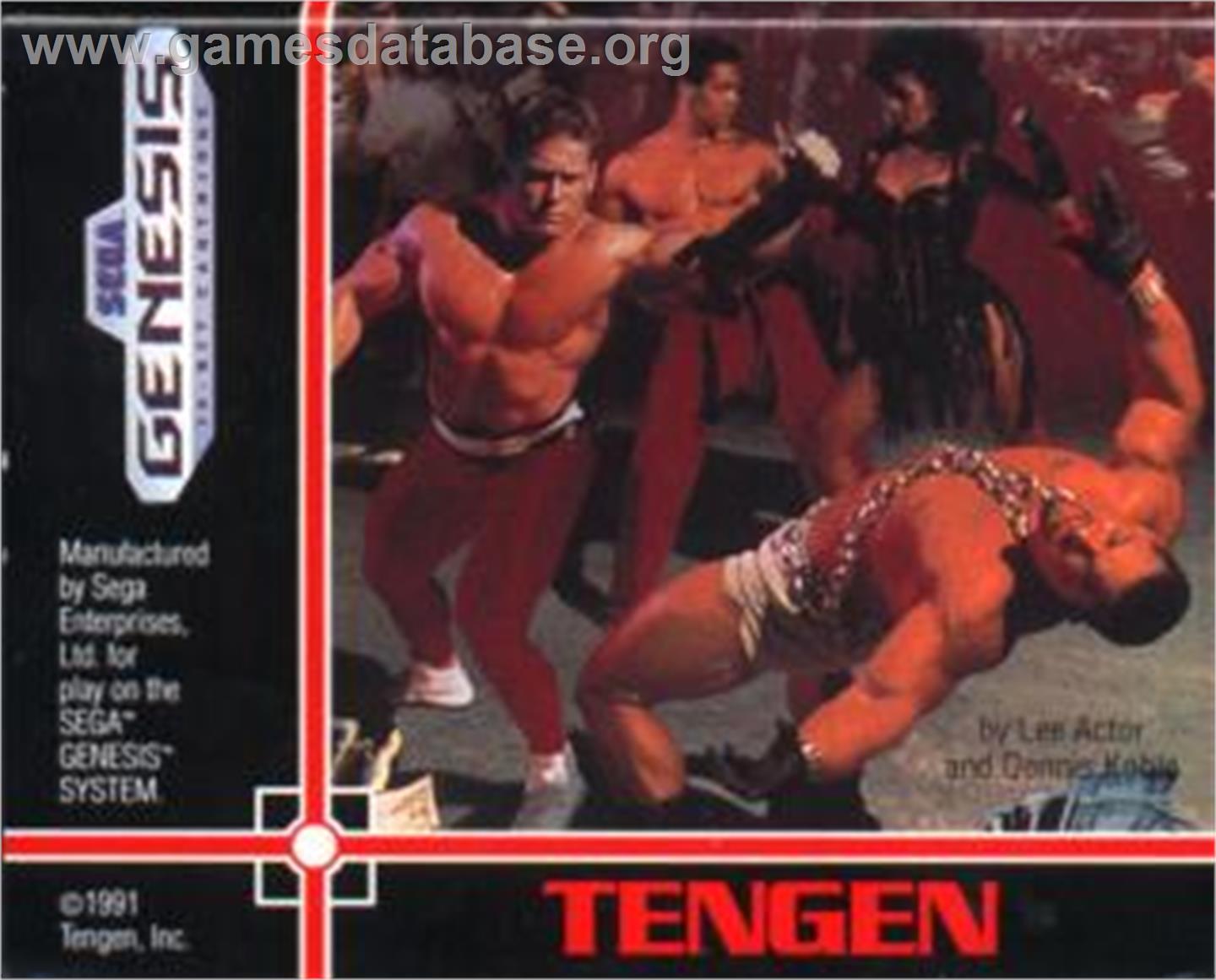 Pit-fighter - Sega Nomad - Artwork - Cartridge