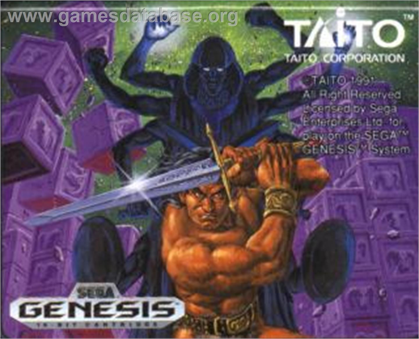 Rastan Saga 2 - Sega Nomad - Artwork - Cartridge