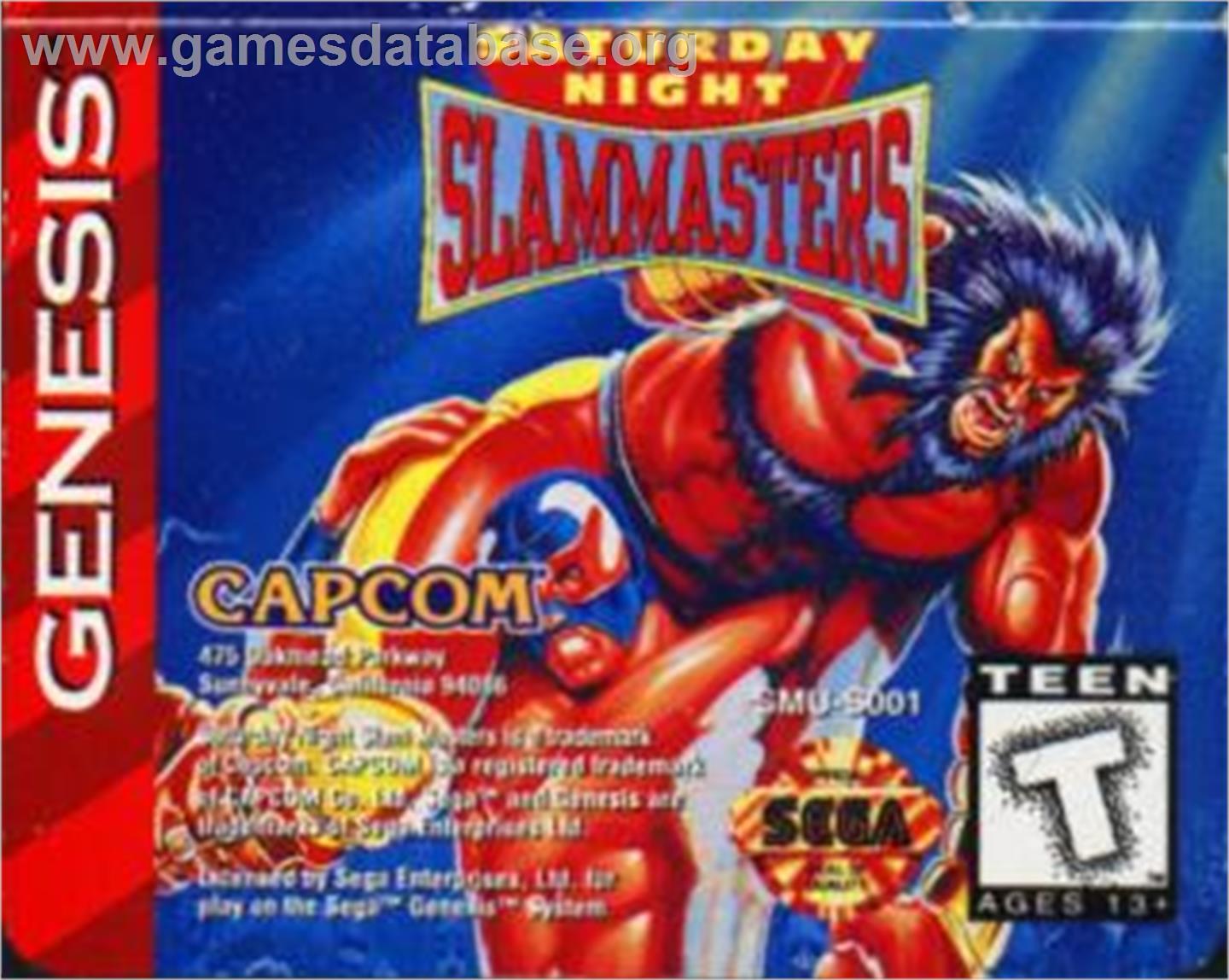 Saturday Night Slam Masters - Sega Nomad - Artwork - Cartridge