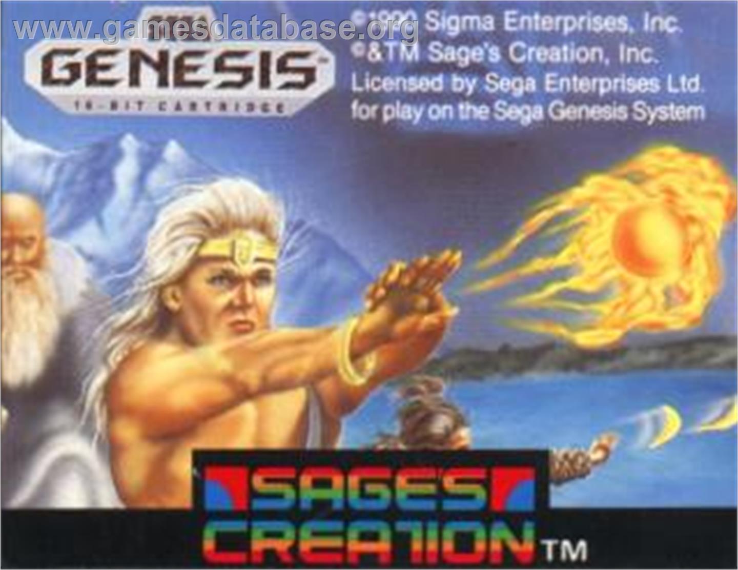 Shadow Blasters - Sega Nomad - Artwork - Cartridge
