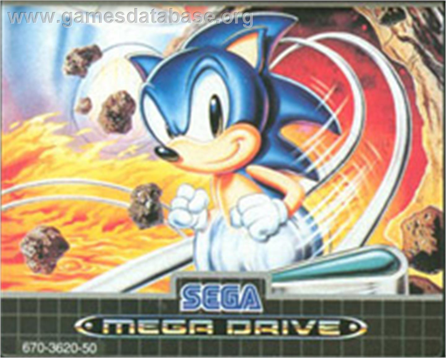 Sonic Spinball - Sega Nomad - Artwork - Cartridge