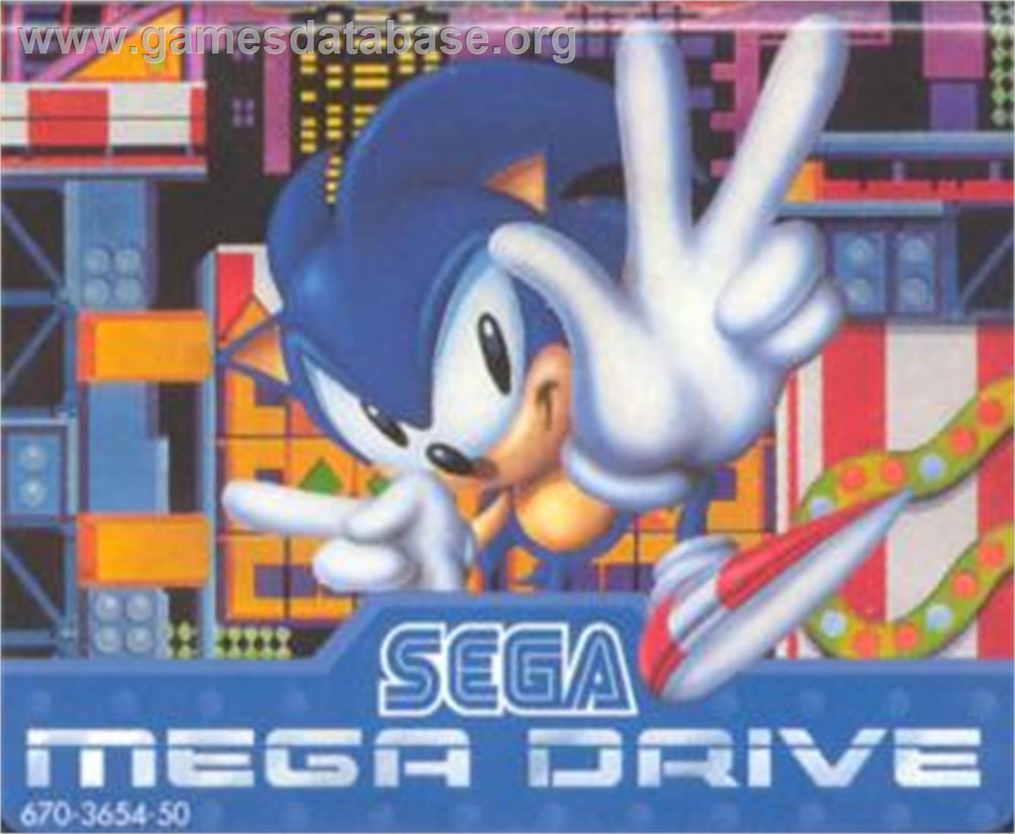 Sonic The Hedgehog 3 - Sega Nomad - Artwork - Cartridge