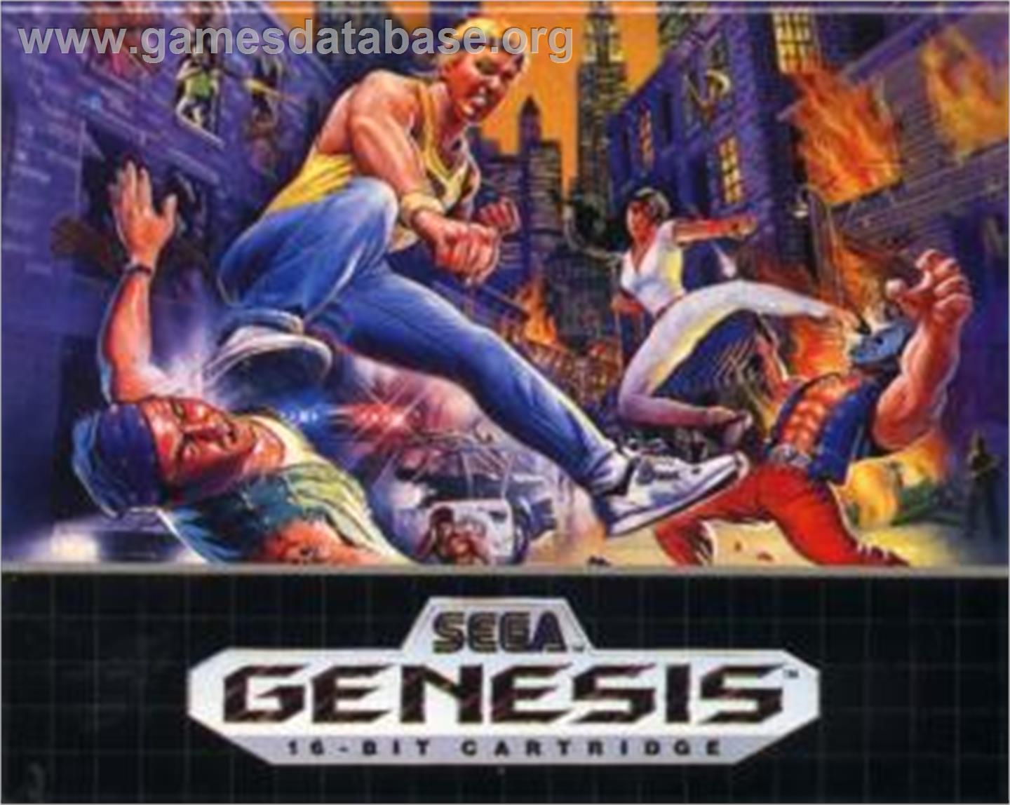 Streets of Rage - Sega Nomad - Artwork - Cartridge