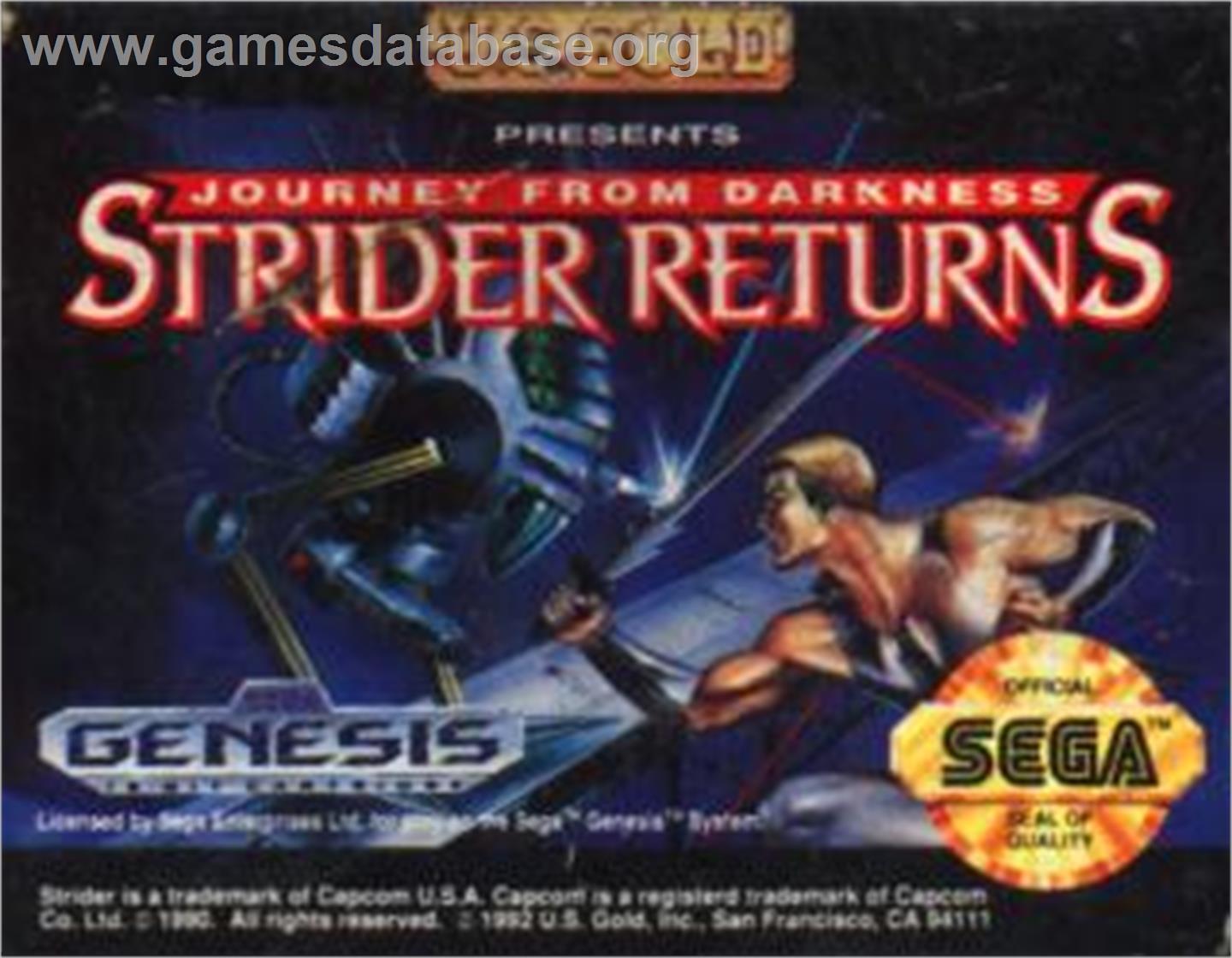Strider 2 - Sega Nomad - Artwork - Cartridge