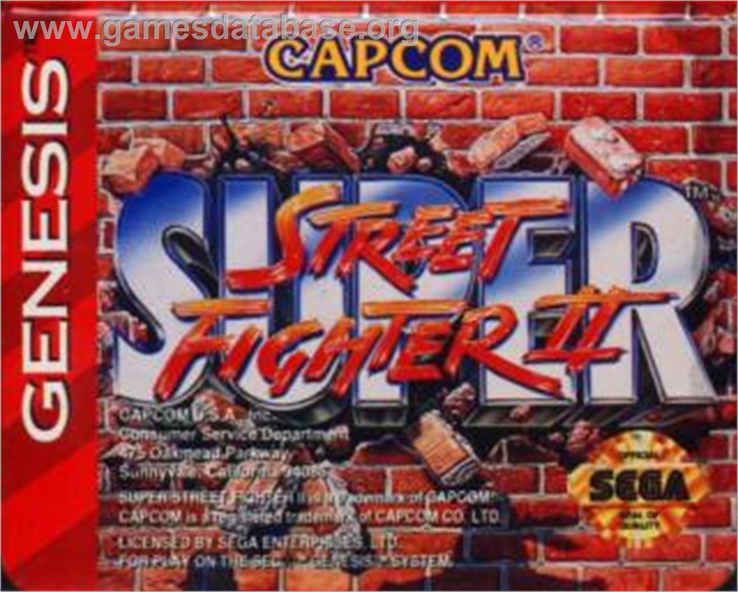 Super Street Fighter II - The New Challengers - Sega Nomad - Artwork - Cartridge