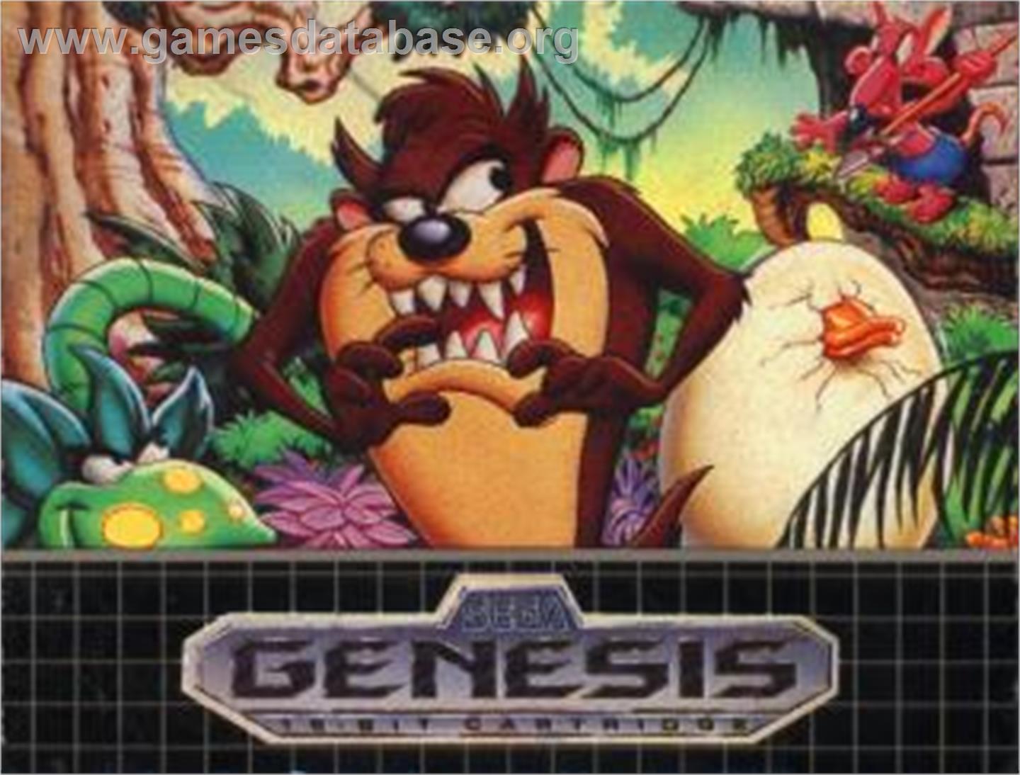 Taz-mania - Sega Nomad - Artwork - Cartridge