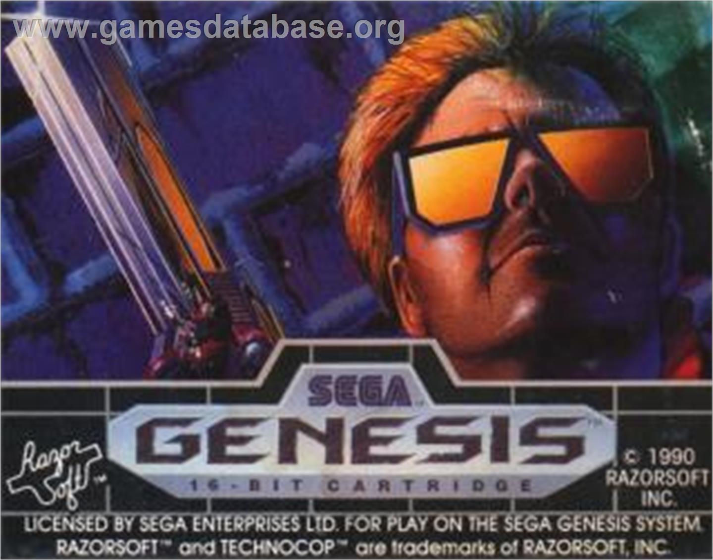 Technocop - Sega Nomad - Artwork - Cartridge