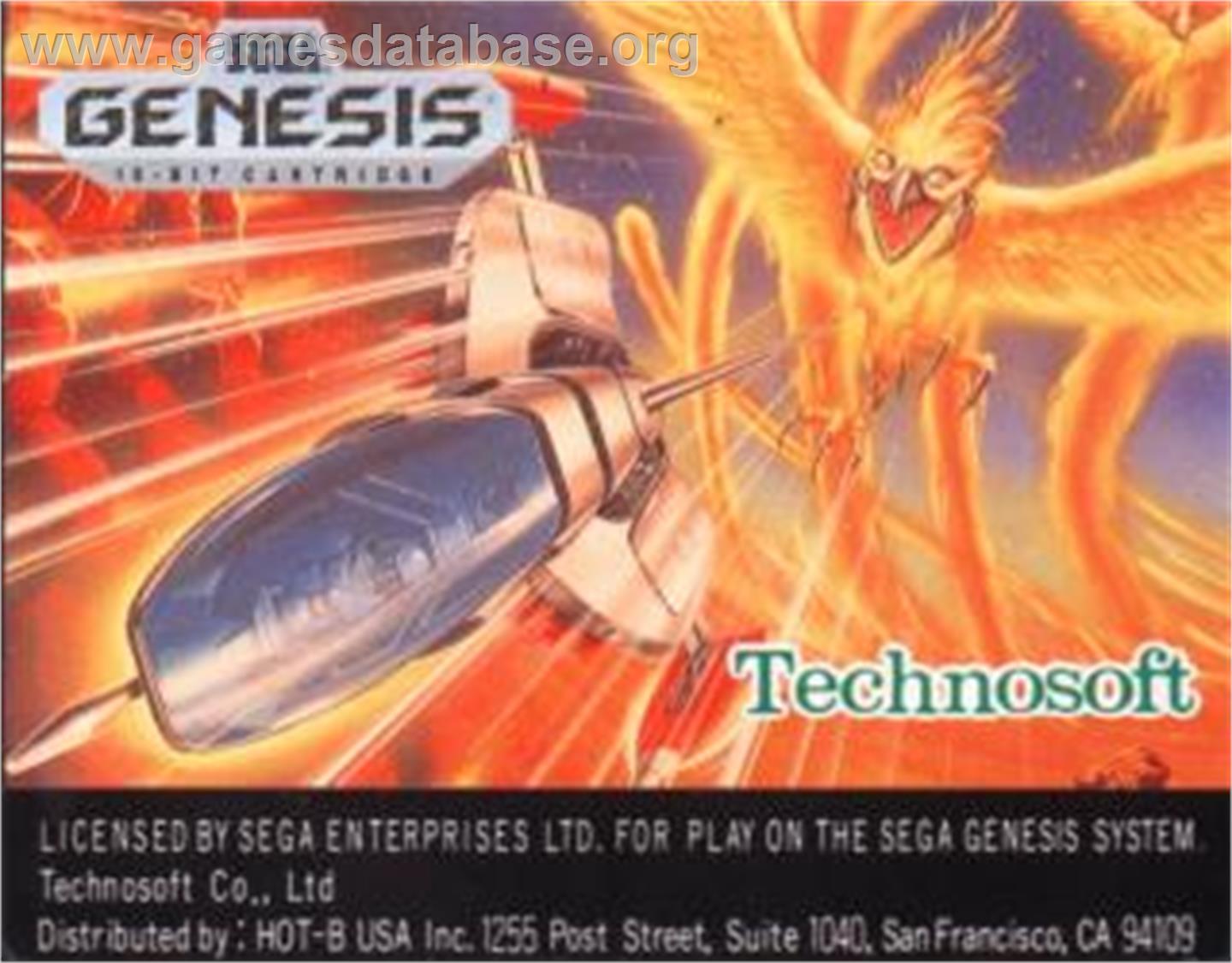 Thunder Force III - Sega Nomad - Artwork - Cartridge