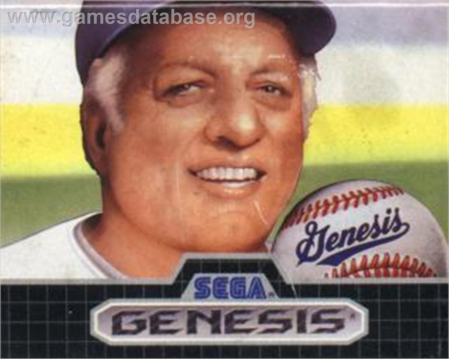 Tommy Lasorda Baseball - Sega Nomad - Artwork - Cartridge