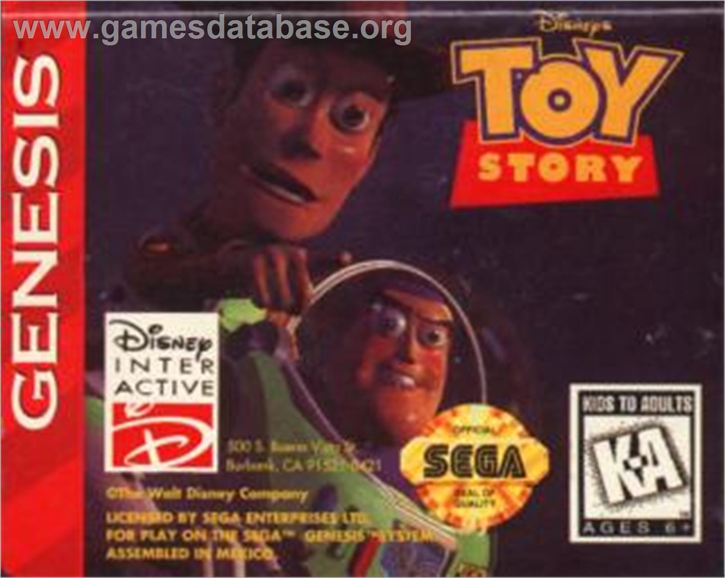Toy Story - Sega Nomad - Artwork - Cartridge
