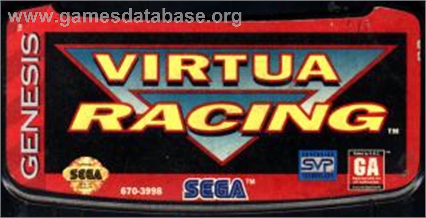 Virtua Racing - Sega Nomad - Artwork - Cartridge