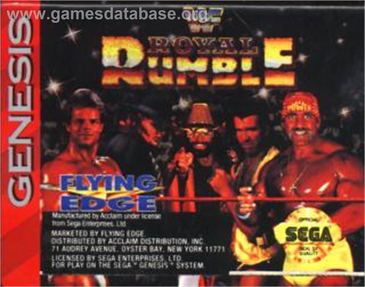 Wwf Royal Rumble - Sega Nomad - Artwork - Cartridge