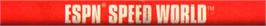 Top of cartridge artwork for Espn Speedworld on the Sega Nomad.