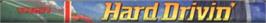 Top of cartridge artwork for Hard Drivin' on the Sega Nomad.