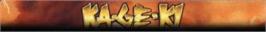 Top of cartridge artwork for Ka•Ge•Ki: Fists of Steel on the Sega Nomad.