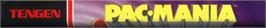Top of cartridge artwork for Pac-mania on the Sega Nomad.
