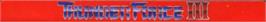 Top of cartridge artwork for Thunder Force 3 on the Sega Nomad.