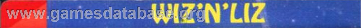 Wiz 'n' Liz - The Frantic Wabbit Wescue - Sega Nomad - Artwork - Cartridge Top