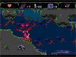 In game image of AAAHH!!! Real Monsters on the Sega Nomad.