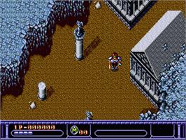 In game image of Arcus Odyssey on the Sega Nomad.