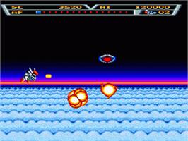 In game image of Arrow Flash on the Sega Nomad.