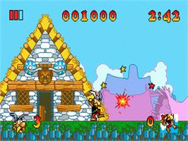 In game image of Astérix and the Great Rescue on the Sega Nomad.