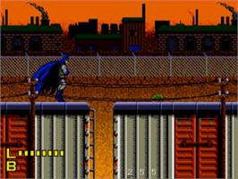 In game image of Batman - Revenge Of The Joker on the Sega Nomad.